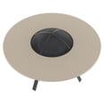 thumbnail image 2 of Mainstays Montclair 5-Piece Steel Outdoor Conversation Set with Fire Pit & Cushions, Blue, 2 of 9