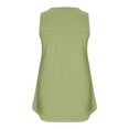 thumbnail image 5 of Dealovy Plus Size Tank Tops for Women Casual Sleeveless Scoop Neck Buttons Ruched Solid Color Loose Flowy Tees, 5 of 5