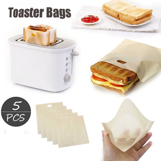 Vaidha Sacs pour Grille-Pain Réutilisables pour Grilled Cheese Sandwich Antiadhésifs Résistants à la Chaleur