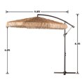 thumbnail image 2 of Aoodor Grand patio 10 FT Thatch Tiki Umbrella(No Base), 2 of 9