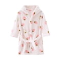 thumbnail image 2 of LSLJS 2-12Years Girls Fleece Hooded Bathrobe Children's Warm Printed Bathrobe Four Seasons Bathrobe Gifts, Kids Robe, 2 of 3