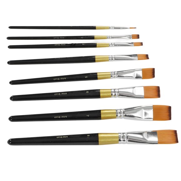 Drawing Paint Brush,8Pcs Paint Brushes Set Artist Acrylic Paint Brushes Nylon Hair Paint Brushes Stylish and Modern