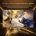 thumbnail image 3 of DJiEX 24 Inch Curved Gaming Monitor 180Hz Immersion, MPRT 1ms,99% sRGB HDR FHD1080P Computer Monitor Freesync HDMI DP Ports,Frameless, Eye Care, VESA, 3 of 9