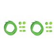 thumbnail image 1 of Maytalsory 2a Set Of 2 Elastic Latex Core Laces Stylish And Reliable Durable And Stylish Fluorescent Green, 1 of 6