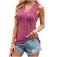 thumbnail image 2 of AherBiu Tank Tops for Women Summer Ribbed Knit Slim Fitting Sleevless Tops Summer Casual Comfy Soft Tee Shirt Solid Color, 2 of 9