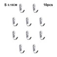 thumbnail image 2 of 10 Pieces Clothes Hanger Punch-free Self-adhesive Clothes Hanger Rack Tear-resistant Waterproof Anti-rust Home Toilet Hook Rack Holder Small 1.5mm, 2 of 9