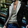 thumbnail image 1 of Qertyioot Tops for Men Fall Winter Casual Long Sleeve Button Fashion Jacket, 1 of 6