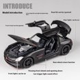 thumbnail image 4 of Diecast 1:32 Mercedes Benz SLS AMG Alloy Super Sports Car Model Simulation Sound And Light Toy Holiday Gift For Friends Collect White, 4 of 6
