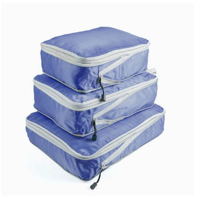 AMERTEER 3 Pcs Sac de Rangement de Voyage - 3 Pcs Sac de Tri de Bagages Multifonction Imperméable Sac de Compression de Voyage