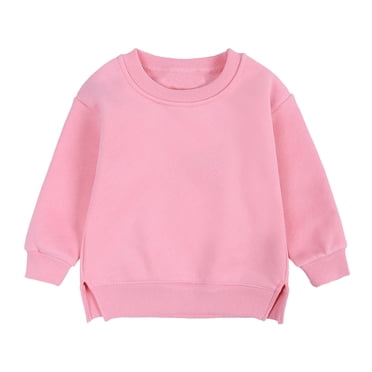 Kcodviy Toddler Boys Girls Pullover 5T Girls Shirts Fleece Sweatshirt Children's Solid Girls Tan Bra Plus Babies Color Top Fall Shirts for Girls Coat Girls Tops