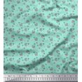 thumbnail image 1 of Soimoi Poly Crepe Fabric Floral,Bird & Sheep Kids Printed Fabric 1 Yard 52 Inch Wide, 1 of 3