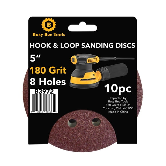 5" SANDING DISC 10PC 180G