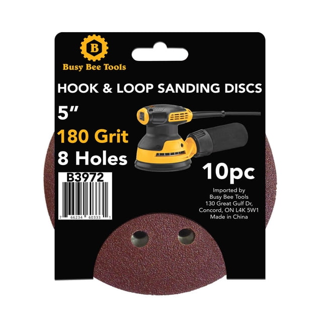 5" SANDING DISC 10PC 180G