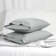 thumbnail image 3 of Unique Bargains 100% Long-Staple Combed Cotton Embroidered Pillow Cases Pillowcase, 3 of 8