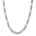 thumbnail image 1 of Chaîne Figaro en Argent Sterling 925 7,75 mm 22 Pouces, 1 of 5
