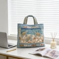 thumbnail image 4 of A Canvas Tote Bag, Women'S Shoulder Bag With Large Capacity, Double Stitching, Wide Comfortable Handle For Daily Use And Commuting, 4 of 7
