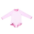 thumbnail image 3 of Kids Girl Rash Guard Swimwear Summer Long Sleeve Sun Protection Bathing Suits for Girls 8-9 Years, 3 of 6