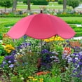 thumbnail image 3 of Large Garden Parasol for Potted Plants | Outdoor Sun & Rain Protection Umbrella with Stake | 47" Shade Canopy | Durable Metal Frame & Rubberized Cloth Cover, 3 of 5