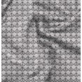 thumbnail image 1 of Soimoi Gray Rayon Fabric Fleur_de_lis Damask Print Fabric by Yard 56 Inch Wide, 1 of 6