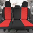 thumbnail image 2 of Pour Toyota Sienna 2011-2020 FH Group Housses de Sièges d'Auto sur Mesure en Néoprène Imperméables - 3rd Rangée Rouge, 2 of 6