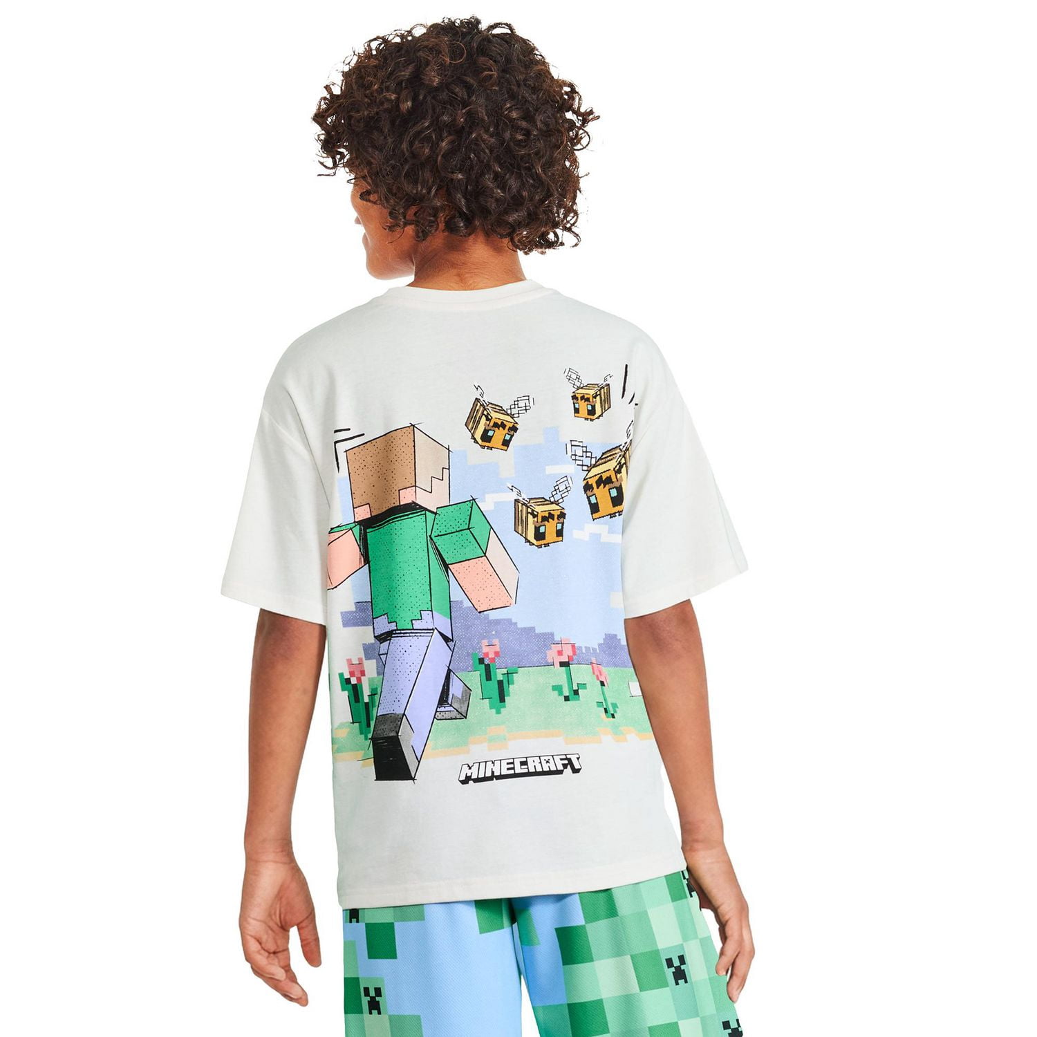 T-shirt à imprimé graphique Minecraft pour garçons