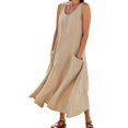 thumbnail image 1 of Robe Salopette 2025 pour Femmes Robe d'Été Décontractée en Denim Robe à Bretelles avec Poches Robe Grande Taille pour Femmes Robe Décontractée Mini-Robe Ajustable, 1 of 5