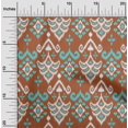 thumbnail image 1 of oneOone Tissu Popeline de Coton Damas Ikat Imprimé 1 Yard 42 Pouces de Large, 1 of 4