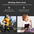 thumbnail image 4 of LED Digital Clock USB Rechargeable Tabletop Time Date Temperature Light Portable Time Display Alarm Electronic Decorations Clocks Living Room White, 4 of 6