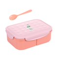 thumbnail image 2 of MesaSe Lunch Box Portable Picnic Vegetable Meats Food Container Household Students Fresh Keeping Refrigerator Tableware Organizer 1800ml Orange, 2 of 8