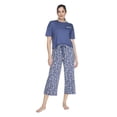 thumbnail image 1 of George Women's Two Piece Capri Pajama Set, 1 of 6