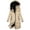Beige4, variant on Babysbule Winter Jackets for Women Clearance Fashion Women Hooded Outwear Ladies Warm Coat Long Padded Slim Jacket