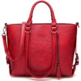 thumbnail image 1 of LinYooLis Sac à Bandoulière Grande Capacité pour Femmes Sac à Main Poignée Supérieure Sac en Cuir PU Sac Rétro, 1 of 6