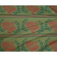 thumbnail image 4 of oneOone Polyester Lycra Fabric Stripe|Leaves & Hen Block Printed Craft Fabric BTY 56 Inch Wide, 4 of 4