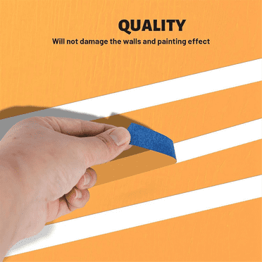 Blue Painters Tape Masking Tape Bulk, Blue Tape for Painting Automotive Walls Packing Removable Free Residue, 4 Rolls