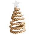 thumbnail image 2 of Tabletop Christmas Tree Mini Christmas Tree for Party Supplies Holiday Decor Hemp Rope, 2 of 7