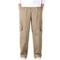 thumbnail image 2 of Mens Lightweight Sweatpants Big and Tall Solid Black Pants Size 6XL, 2 of 7