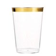 thumbnail image 4 of 700 Piece Gold Dinnerware Set - 200 Gold Rim Plastic Plates - 300 Gold Plastic Silverware - 100 Gold Plastic Cups - 100 Linen Like Gold Paper Napkins, 100 Guest Disposable Gold Din, 4 of 6