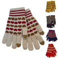 thumbnail image 4 of Red Womens Touchscreen Knitted Gloves For Winter Warmth Thermal Lining Cold Proof Stretchable Comfortable And Smartphone Compatible, 4 of 4