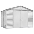 thumbnail image 1 of Arrow Select 10 x 8 x 8 ft Flute Grey Steel Storage Shed, 1 of 6