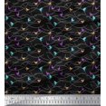 thumbnail image 1 of Soimoi Moss Georgette Fabric Bird Artistic Printed Fabric 1 Yard 42 Inch Wide, 1 of 3