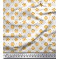 thumbnail image 1 of Soimoi Rayon Fabric Dot & Snow Flakes Floral Decor Fabric Printed Yard 56 Inch Wide, 1 of 5