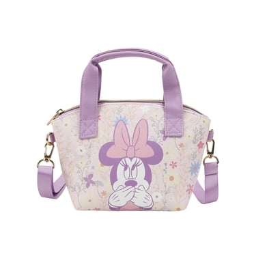 Disney Minnie Mouse Covering Mouth Pose Pink 9.25” Mini PU Handbag