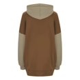 thumbnail image 5 of Sweat-shirt à Manches Longues à Fermeture Éclair à Capuche Ample pour Femmes, 5 of 5