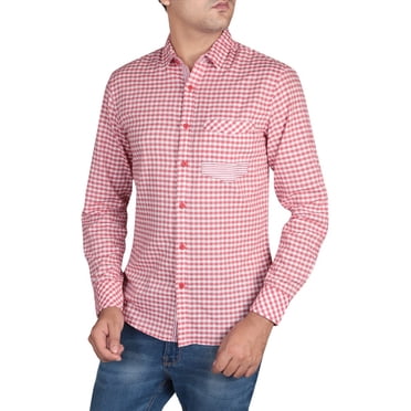 Men's Woven Shirt RED Check