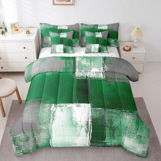 YST Watercolor Comforter Set Abstract Grunge Aesthetic 7pcs, King