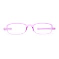 thumbnail image 3 of Adjustable Lens Angle Plastic Rectangular Reading Glasses Purple +2.25, 3 of 4