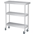 thumbnail image 1 of Edtara Stainless Steel 3-Tier Shelving Unit, 400lbs Load Capacity Storage Shelf With Adjustable Leveling Feet, Ideal for Home Kitchens, Commercial Pantries and Garage Organization, 1 of 7