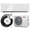White, variant on Costway 12000 BTU Wifi Enabled Mini Split Air Conditioner & Heater with Heat Pump Black