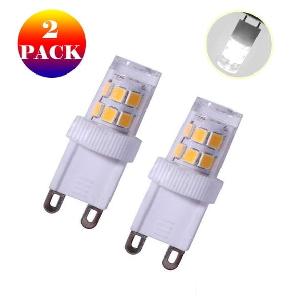 G9 LED Bulbs - 2.5W 110V Corn Lights (17 SMD 2835 Chips), Flicker-Free Halogen Replacement for Under-Cabinet, Puck Lights & More