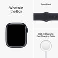 thumbnail image 4 of Apple Watch Series 8 45mm GPS + Cellular Smart Watch | Midnight Aluminum Case with Midnight Sport Band | Certified Refurbished (Grade A), 4 of 6